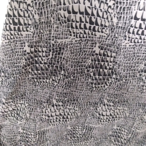 Vintage Kara Snake Print 100% Silk Button Front Shirt Size Large - Picture 6 of 9